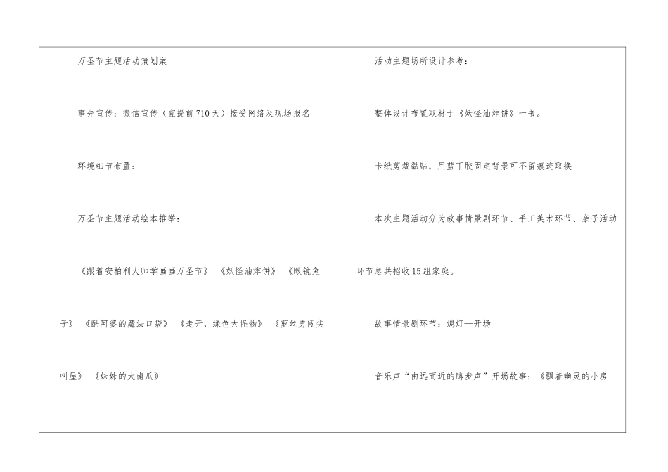 幼儿园万圣节主题活动策划(集锦6篇)_第3页