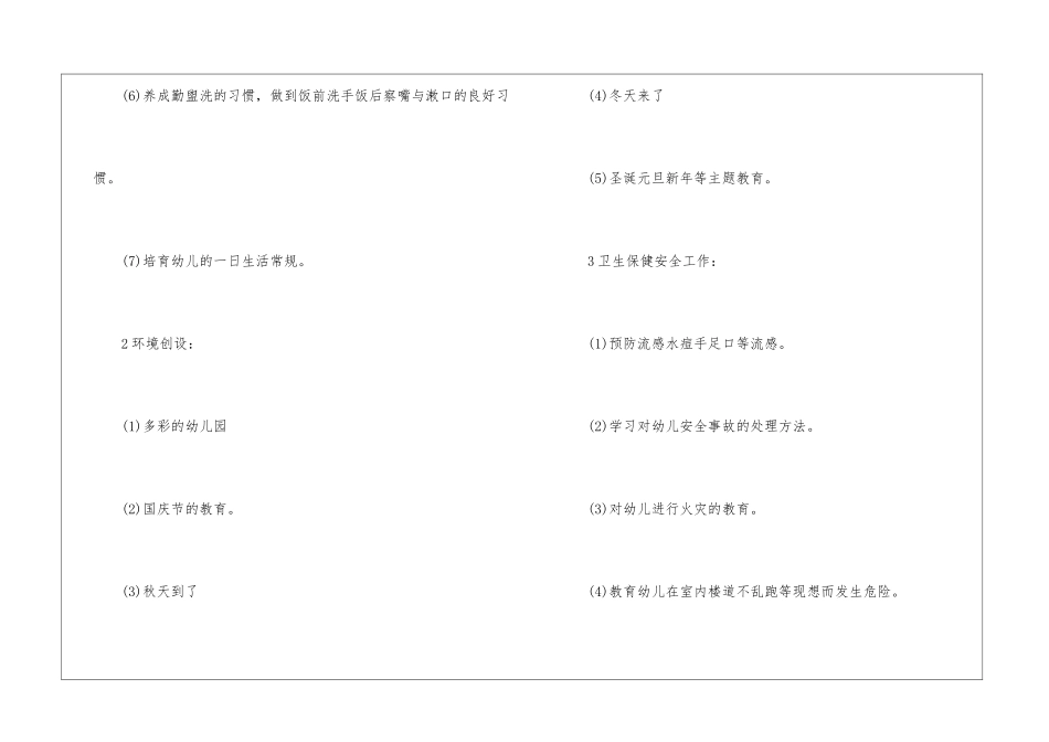 幼儿园小班学期工作总结合集7篇_第2页