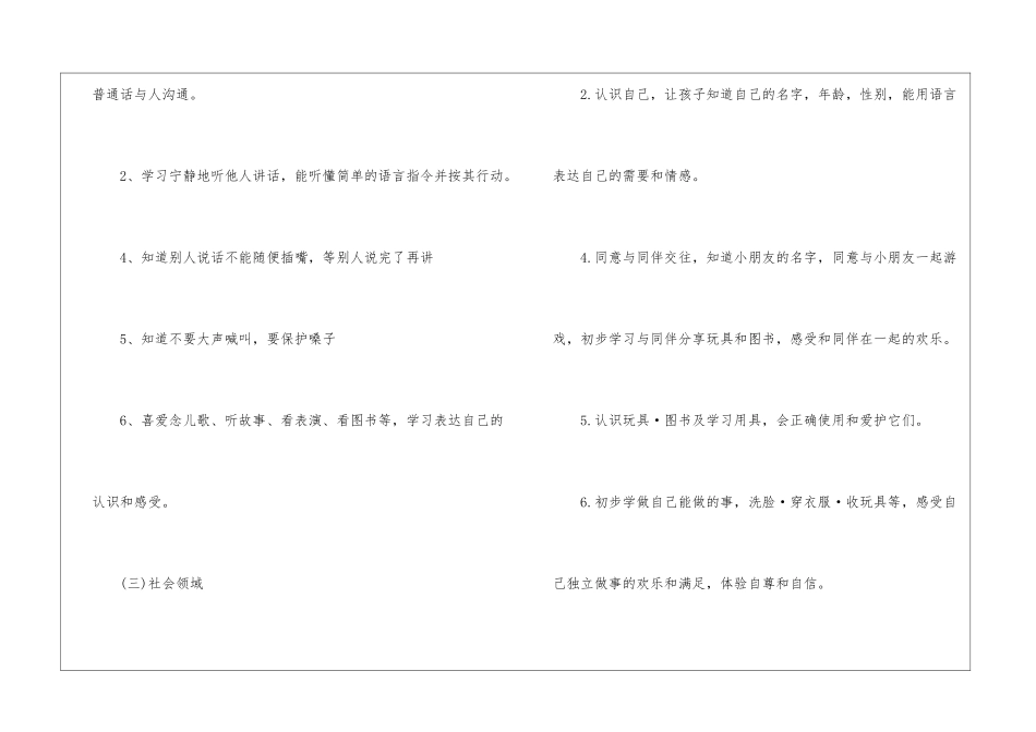 幼儿园小班班级工作计划2024年_第3页