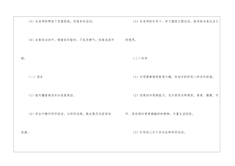 幼儿园小班的工作计划5篇_第3页