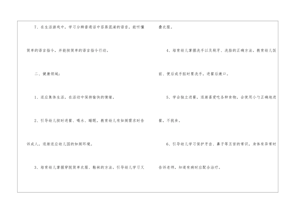 幼儿园小班语言教学工作计划_第3页