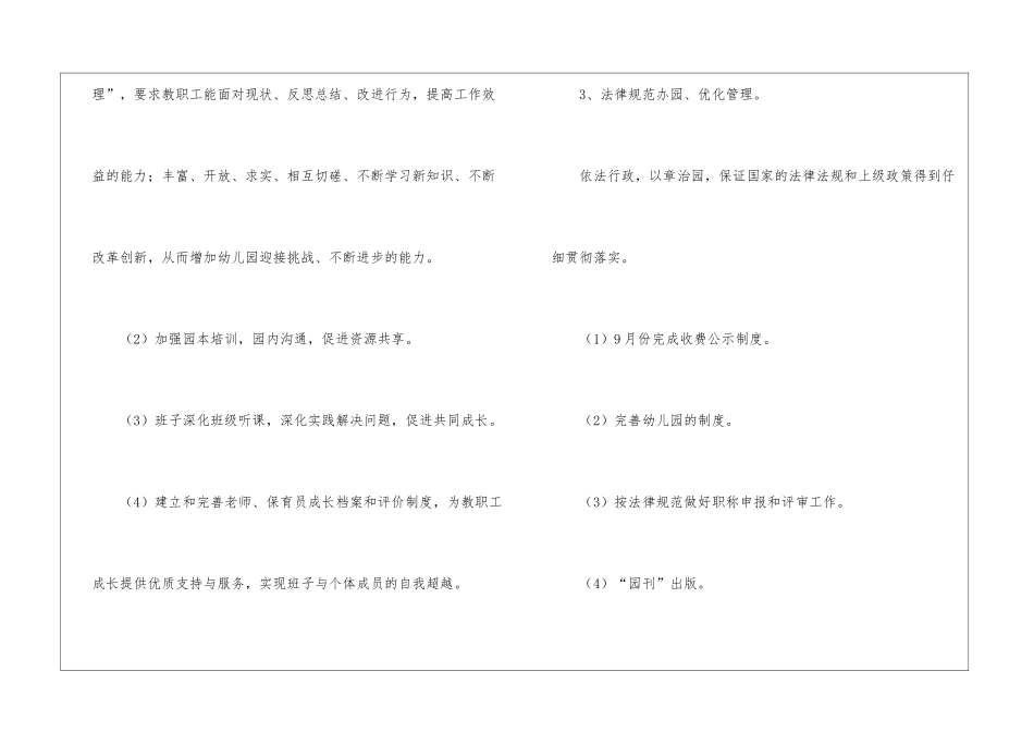幼儿园工作计划模板汇总九篇_第3页