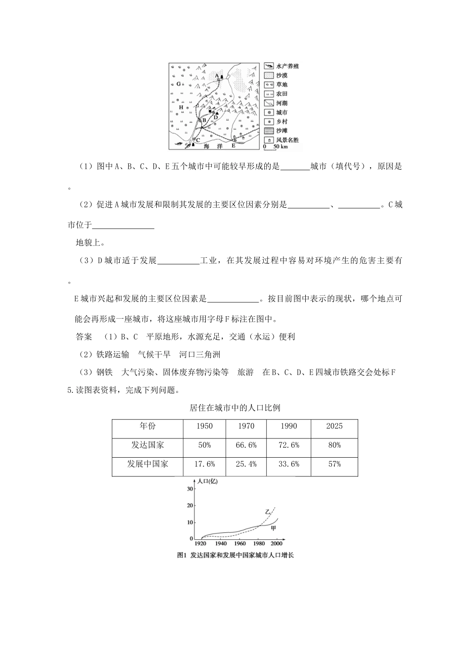 2010高考地理二轮专题复习《城乡规划》学案_第3页