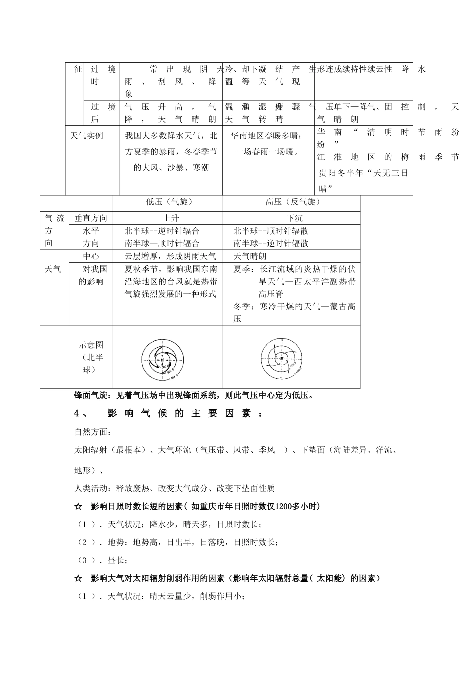 2010高三地理高考考前复习回归书本学案_第3页