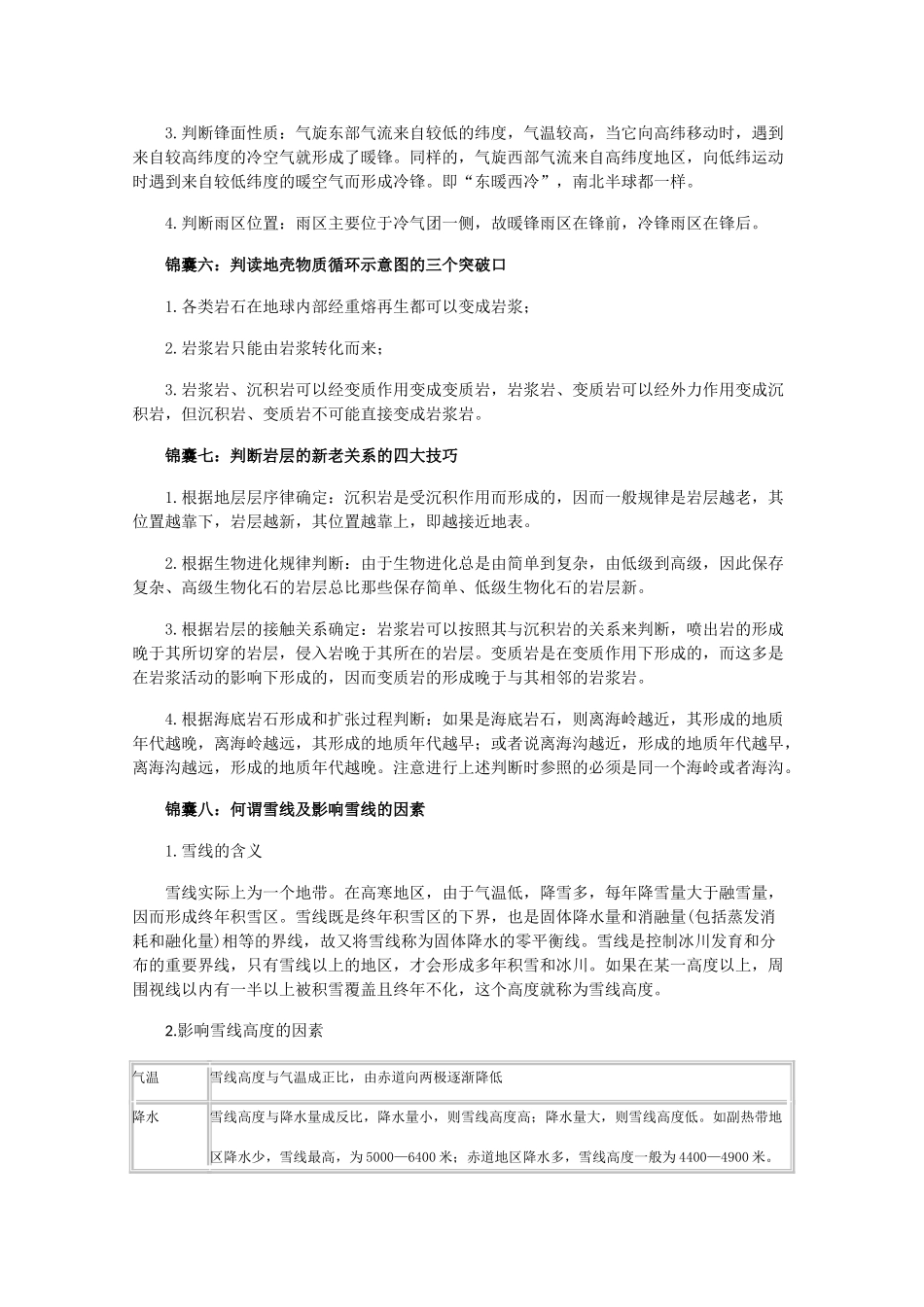 2011届高考地理一轮复习技巧与方法_第3页