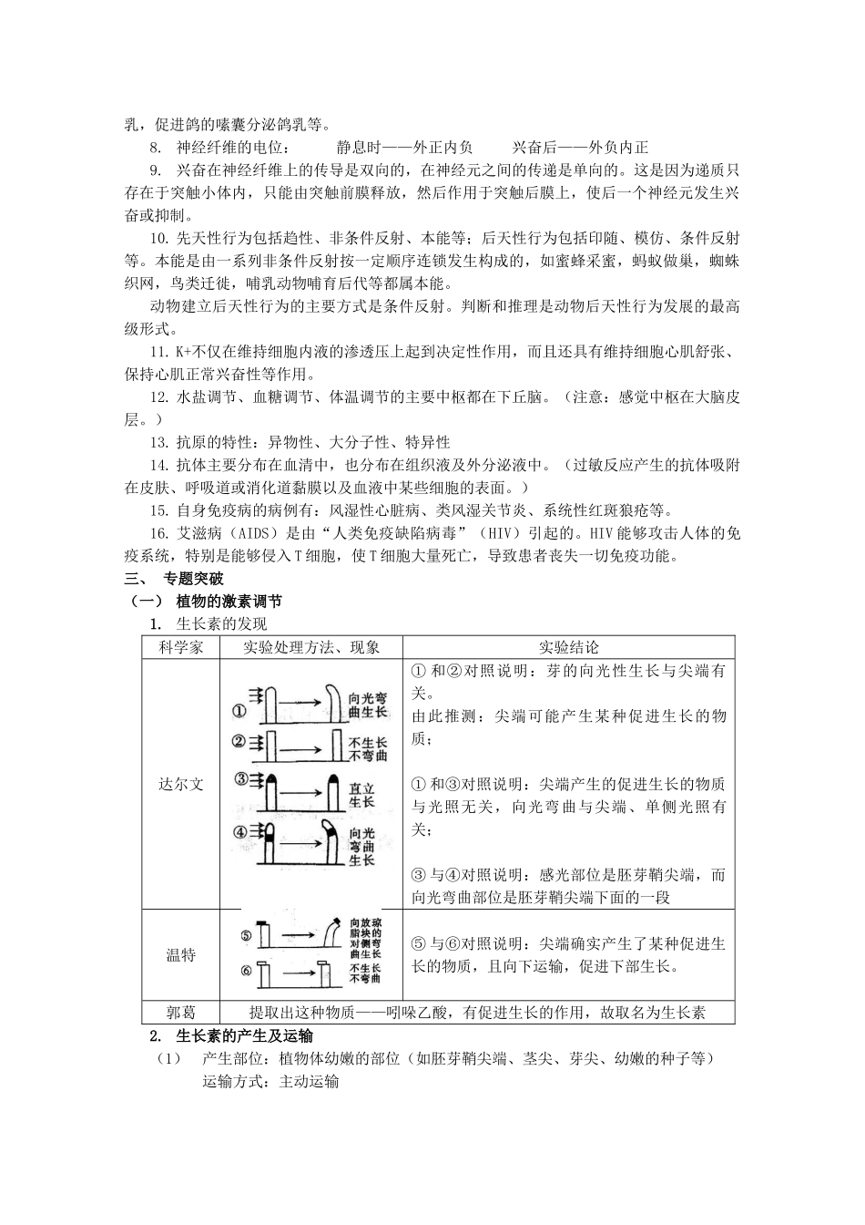 2010高三生物高考三轮复习教案（3）新人教版_第2页