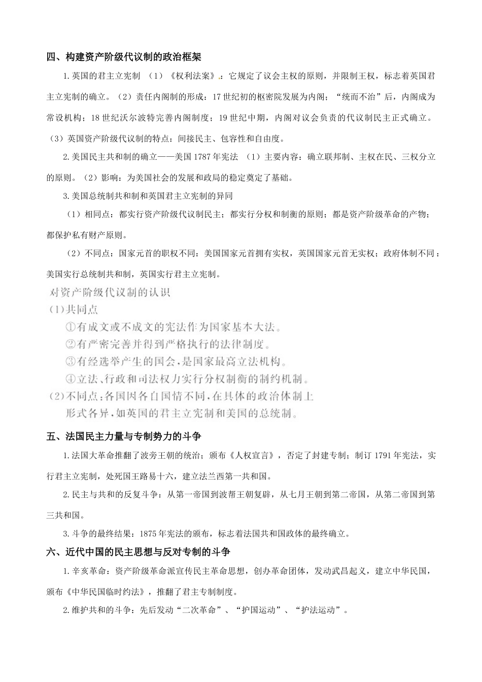 2011届高考历史二轮专题复习 82 近代社会的民主思想与实践学案 新人教版_第2页