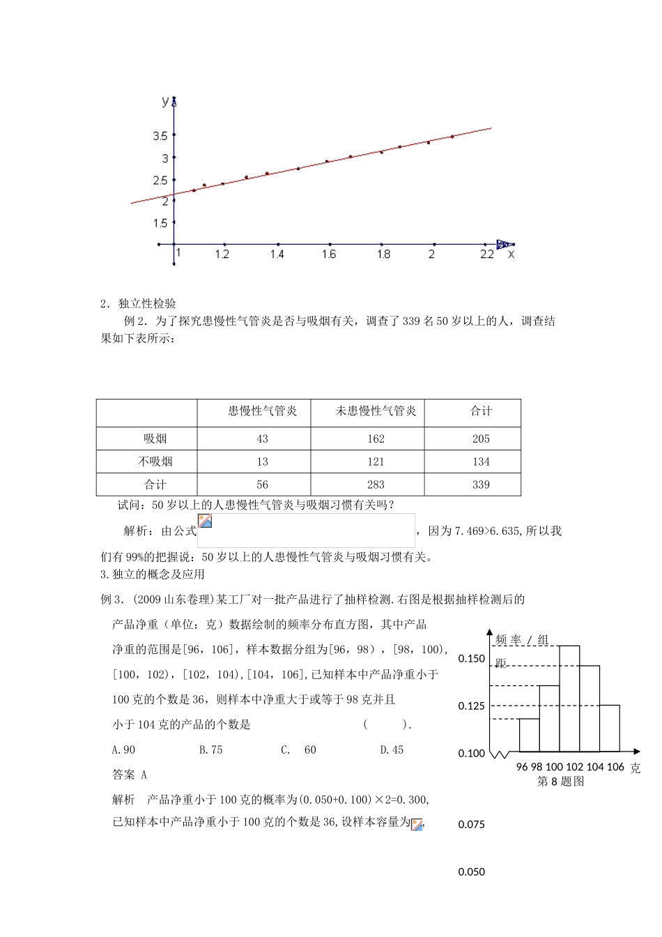 2010高考数学二轮复习（6）统计学案_第3页