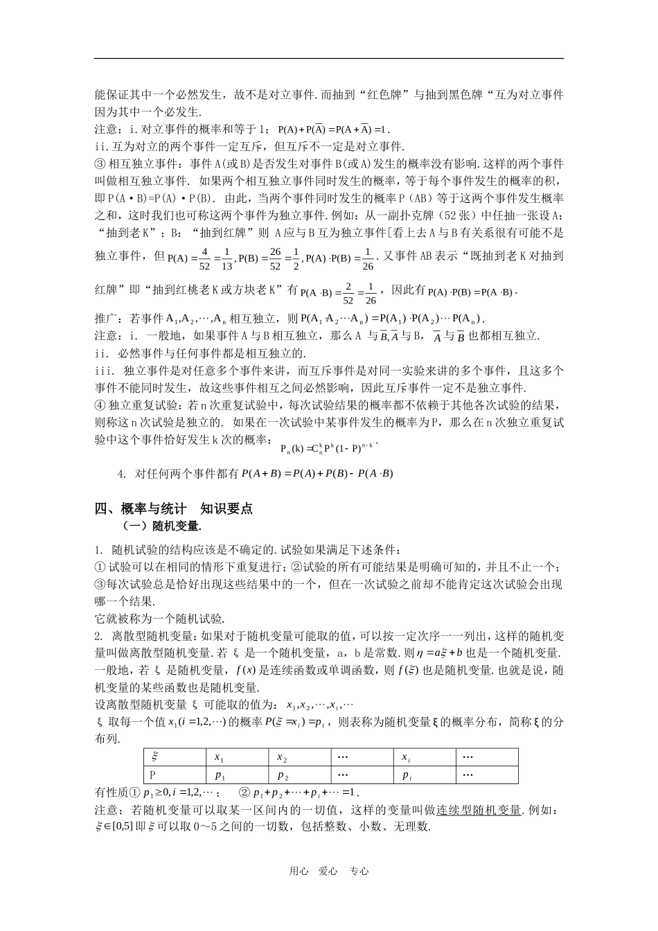 2010高三数学高考冲刺：精彩十五天（第5天）第十一章 概率 第十二章 概率与统计学案_第2页