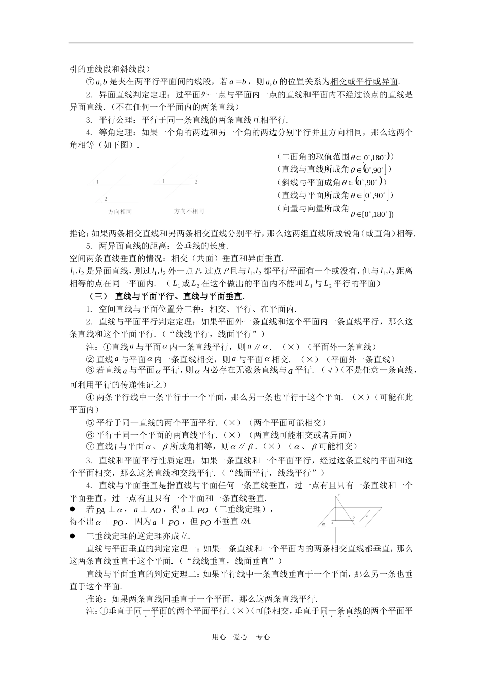 2010高三数学高考冲刺：精彩十五天（第7天）第九章 立体几何学案_第3页