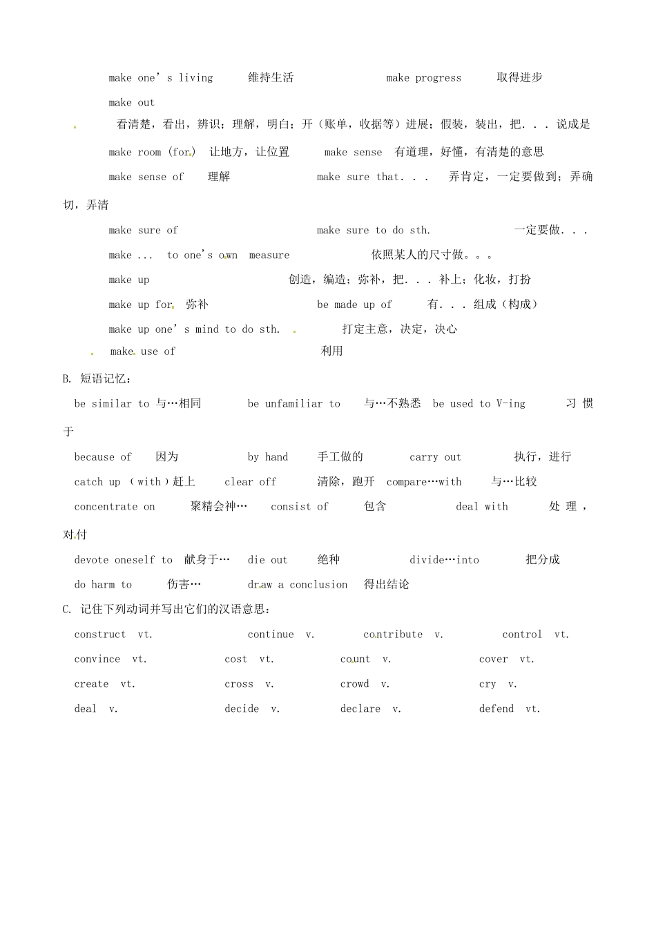 2011届高考英语 知识复习清单（4）_第2页