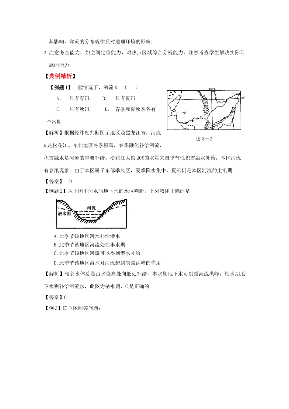 2010高中地理高考二轮专题复习《水圈》-教案、学案、习题全 （精品）_第2页