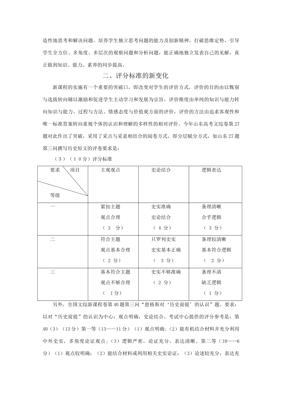2010年高考历史 试题的创新和变化素材_第3页
