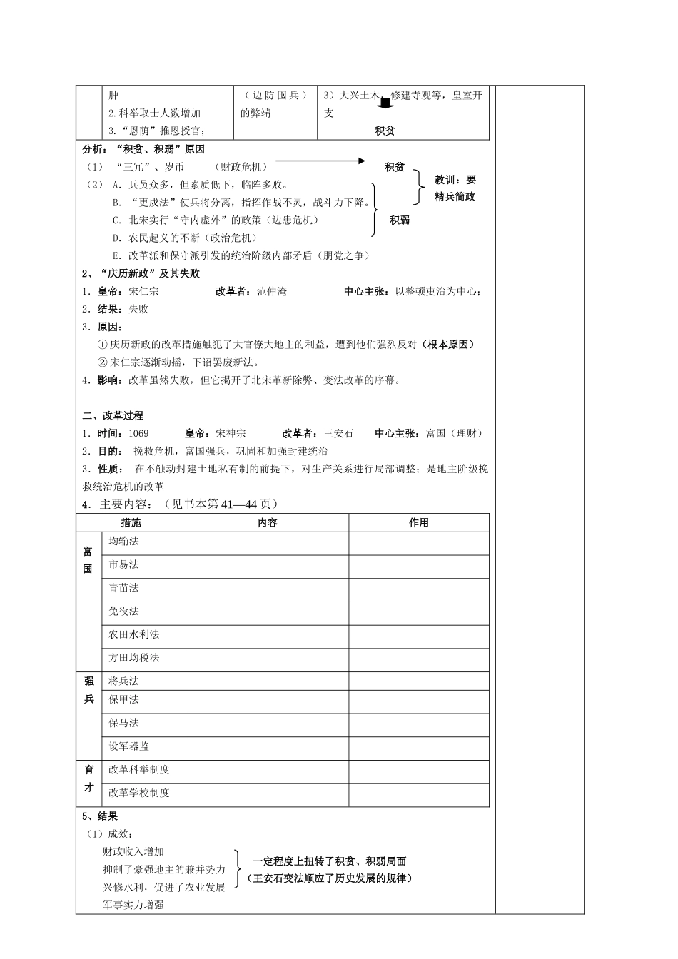 2011届高三历史一轮复习学案（4） 新人教版_第2页