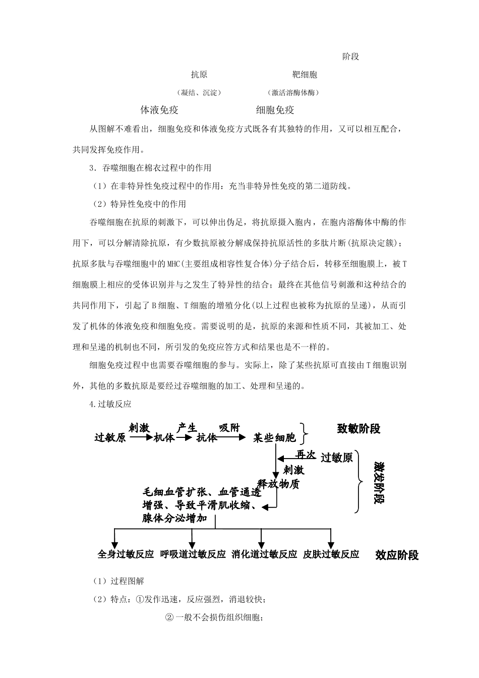 2011届高三生物一轮复习 免疫调节教案 新人教版_第2页