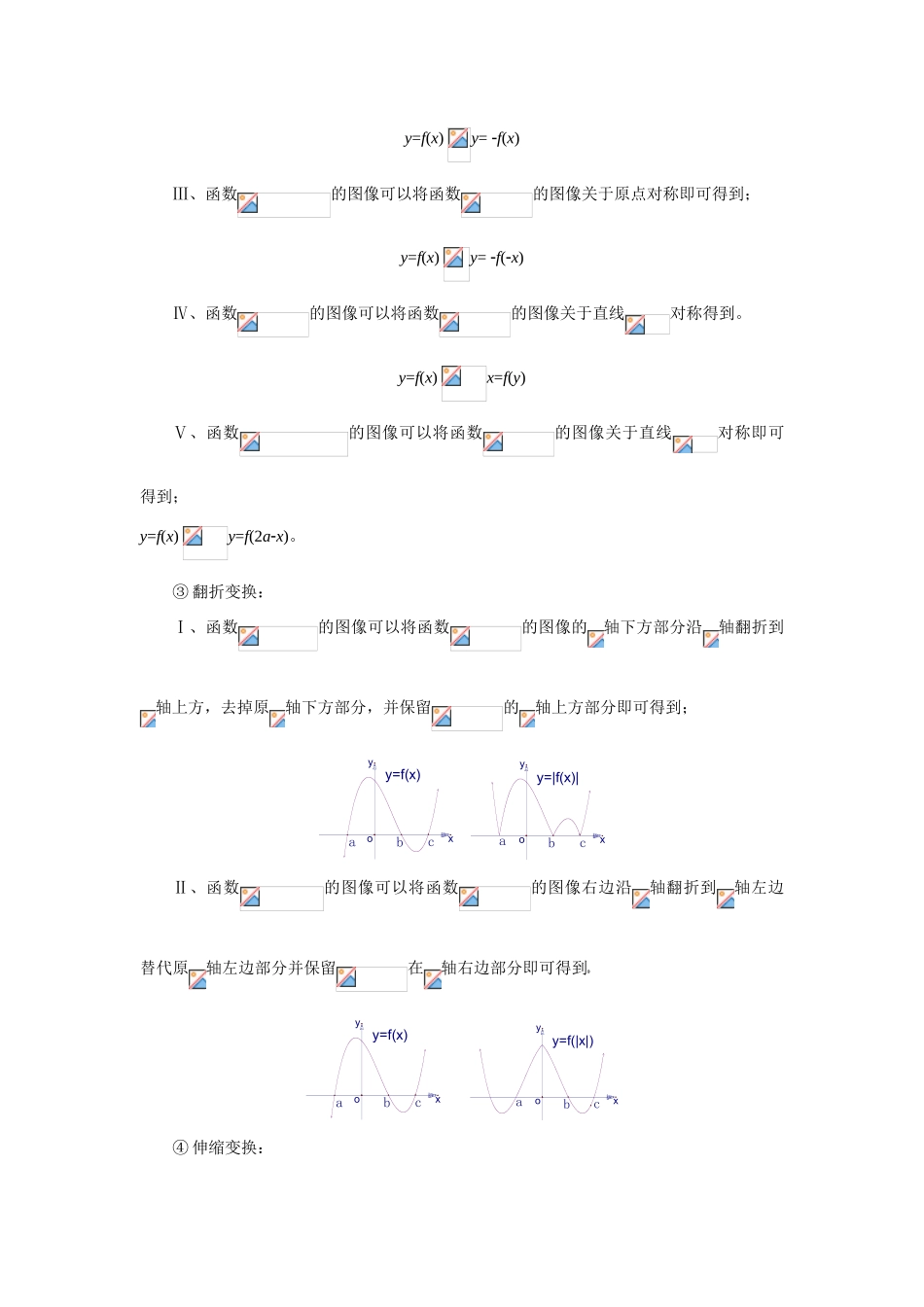 2010年高考数学一轮复习精品学案（人教版A版）――函数图象及数字特征_第3页