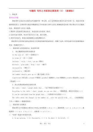 2011届高考英语二轮复习 专题4 写作之书面表达图表类（3）专题学案 新人教版
