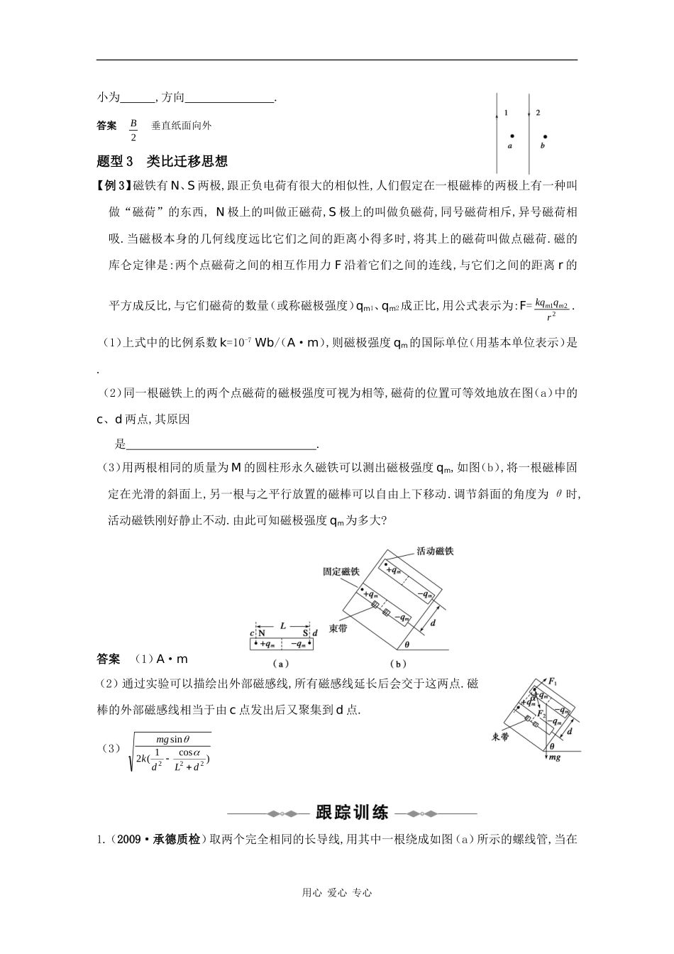 2010高三物理高考精品讲练系列学案：磁场及其描述_第2页