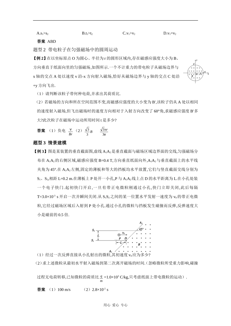 2010高三物理高考精品讲练系列学案：洛伦兹力_第2页