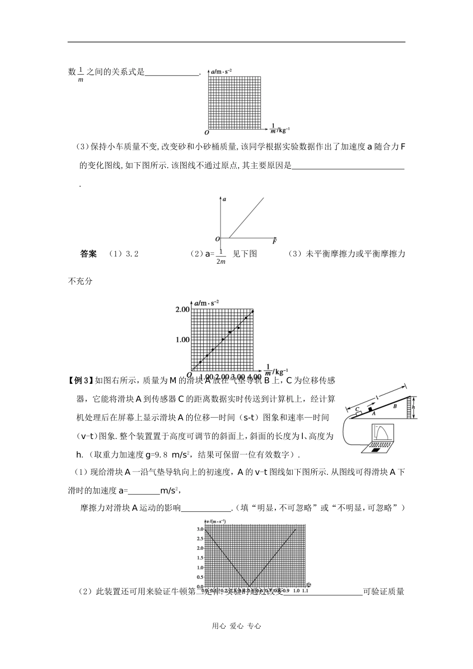 2010高三物理高考精品讲练系列学案：实验（1）探究加速度与力、质量的关系_第2页