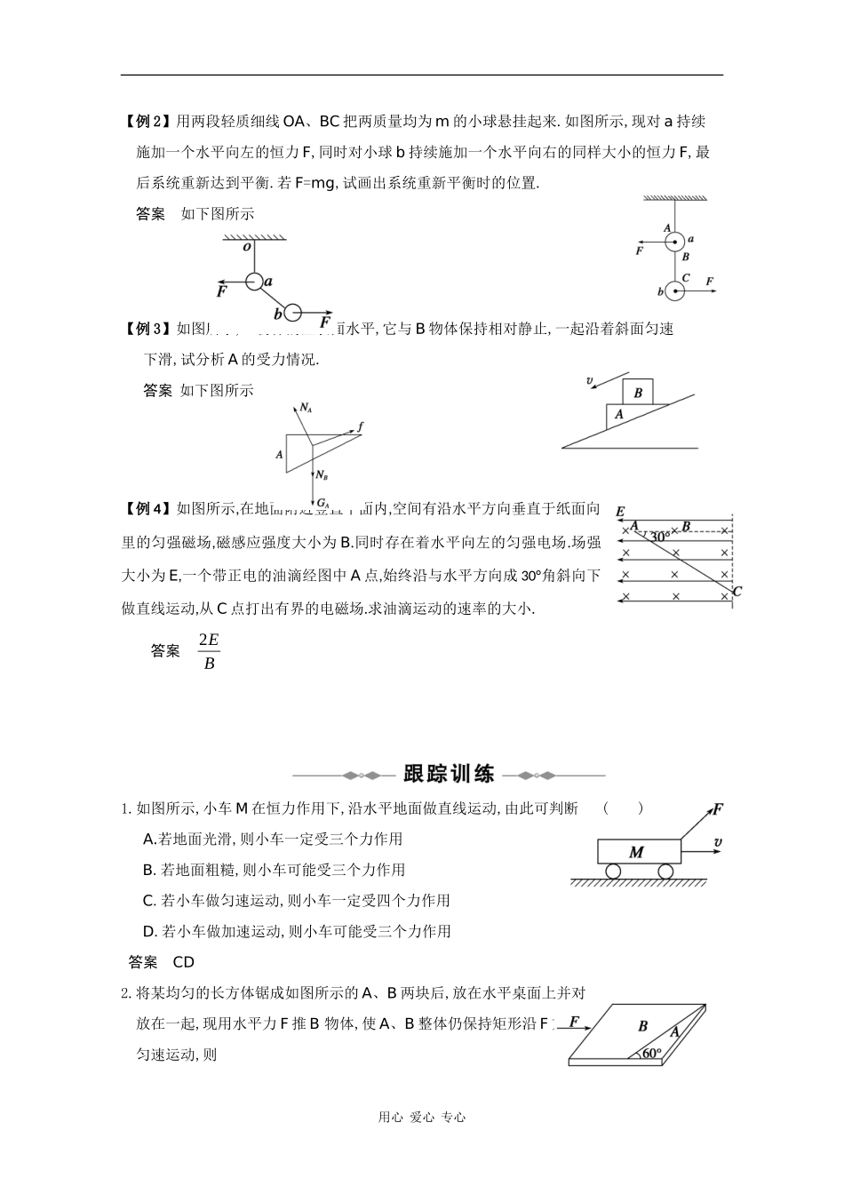 2010高三物理高考精品讲练系列学案：受力分析_第2页
