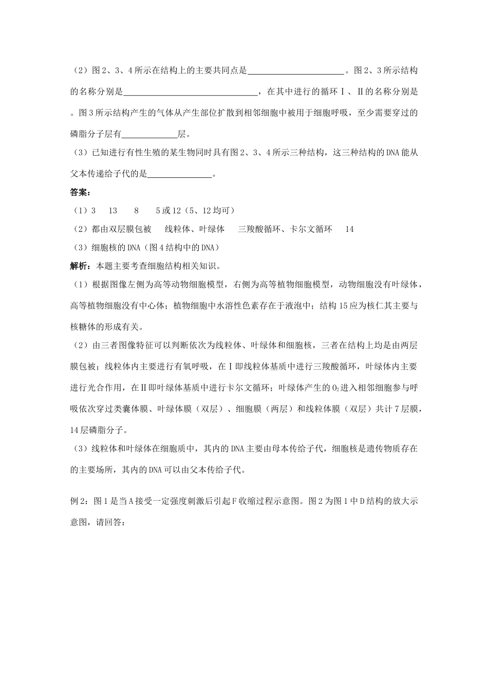 2010高中生物高考解题技巧教案20：图表曲线题的解法_第2页