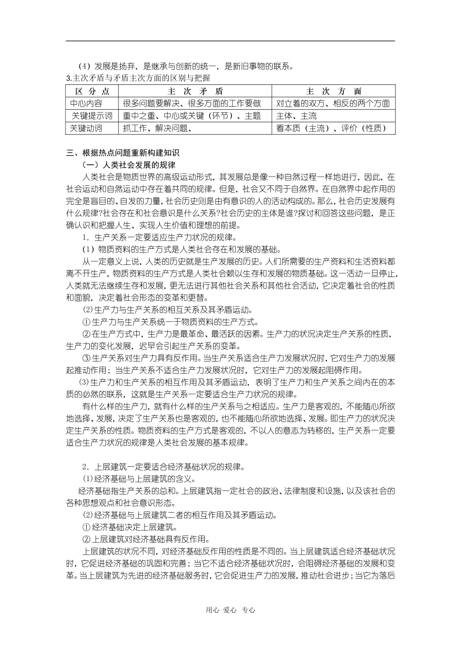 2010高三政治高考备考教案：重要知识复习策略（一）_第3页