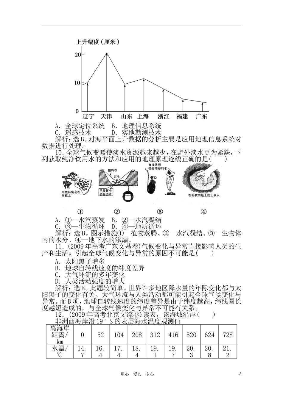 2011年高考地理一轮复习 8讲课时作业_第3页