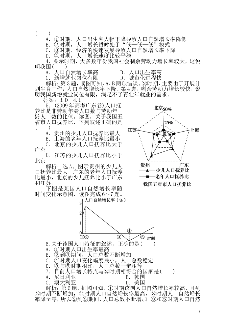 2011年高考地理一轮复习 14讲课时作业_第2页