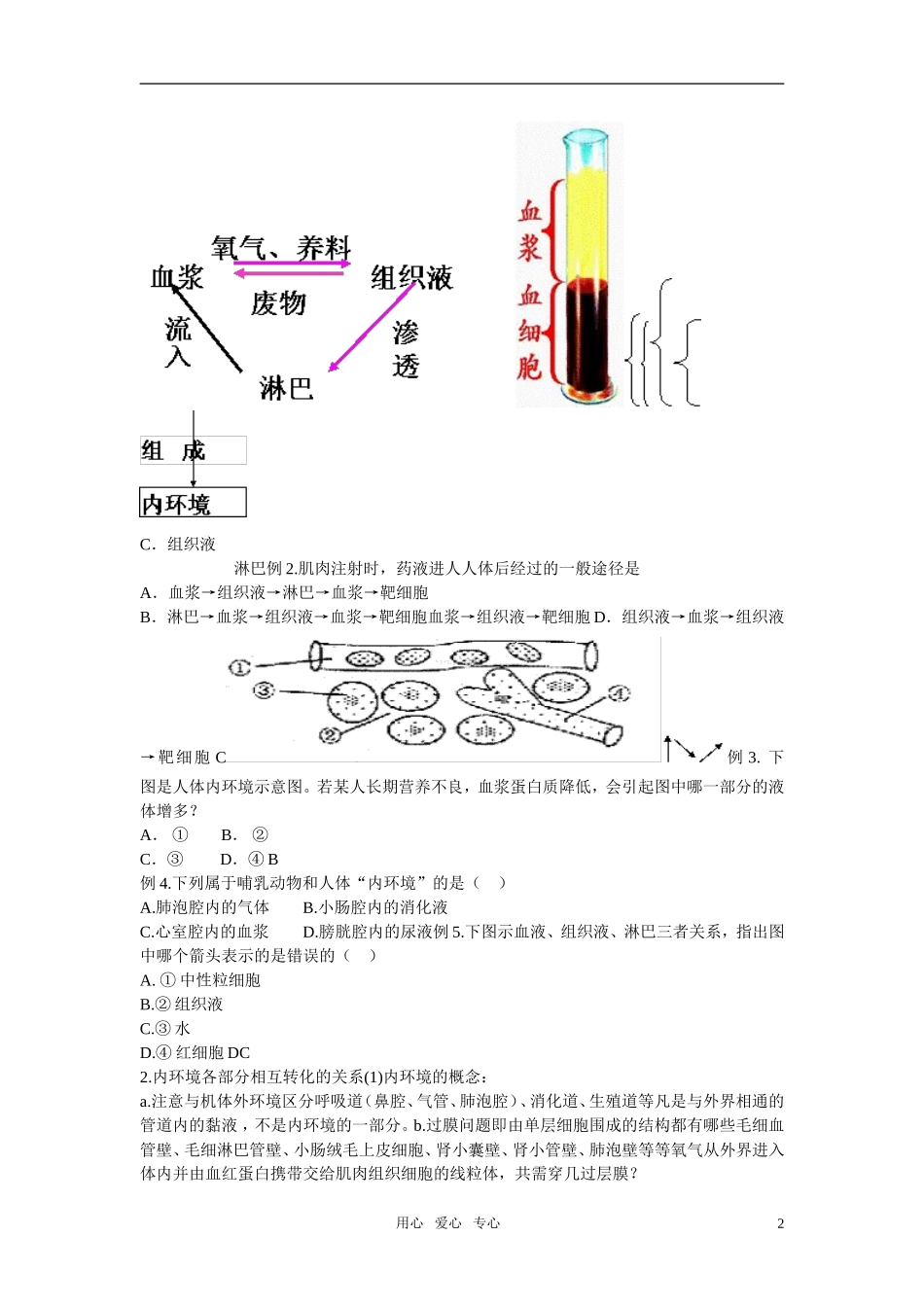 2011年高考生物一轮复习 全套学案 新人教版必修3_第2页