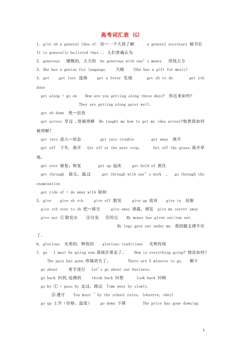 2011年高考英语完全攻略 必备词汇（7）_第1页