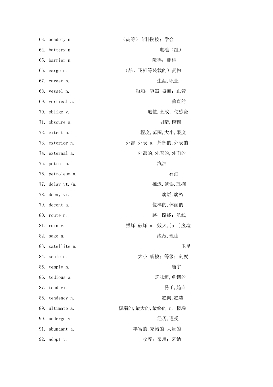 2011年高考英语 阅读难词400个素材_第3页