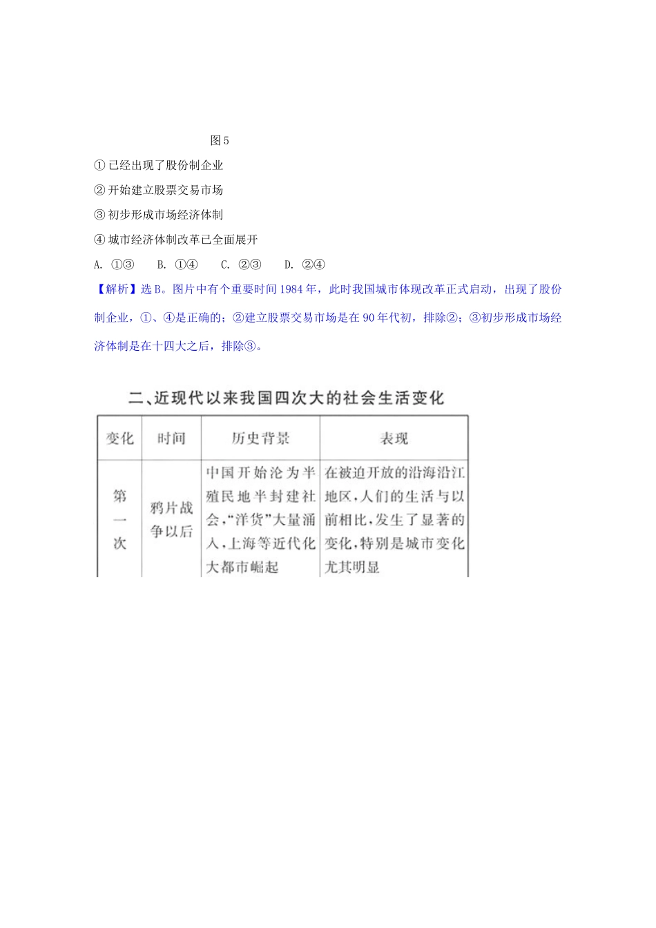 2011高考历史二轮专题复习 3.2 中国现代经济文明学案_第3页