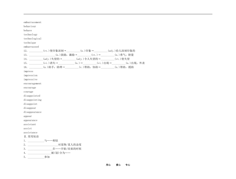 2011高考英语（外研版）总复习 学案：Module1 My First Day at Senior High（必修1）_第2页