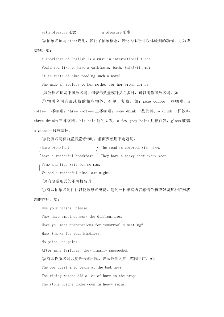 2011高考英语备考（考点聚焦+名题导解）名词_第3页