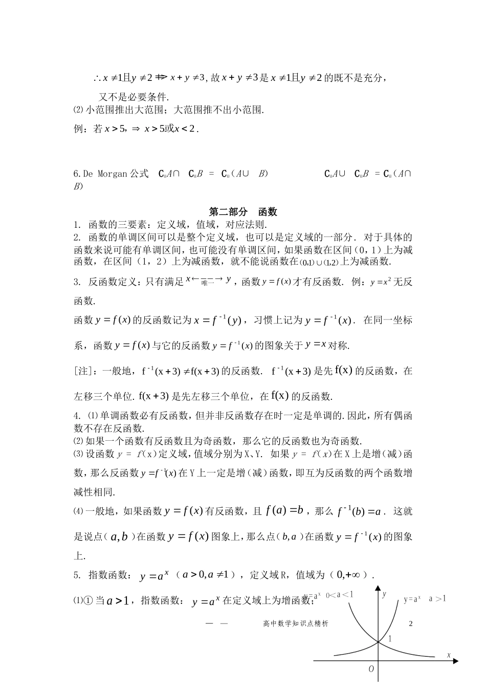 2011高考数学 知识点一本全素材_第2页