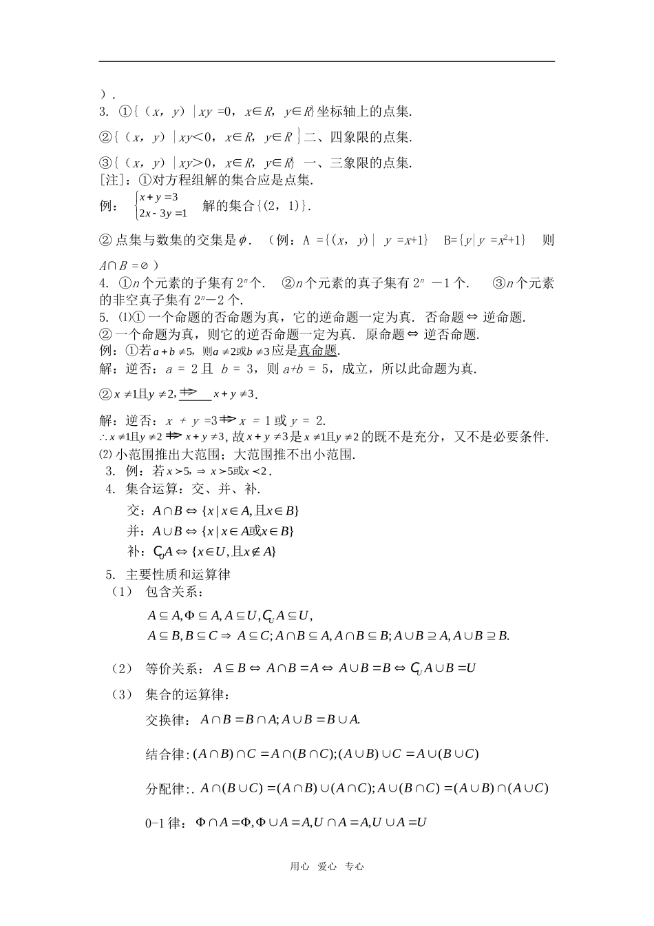 2011高考数学必看之-知识点总结精华版素材 新人教版_第2页
