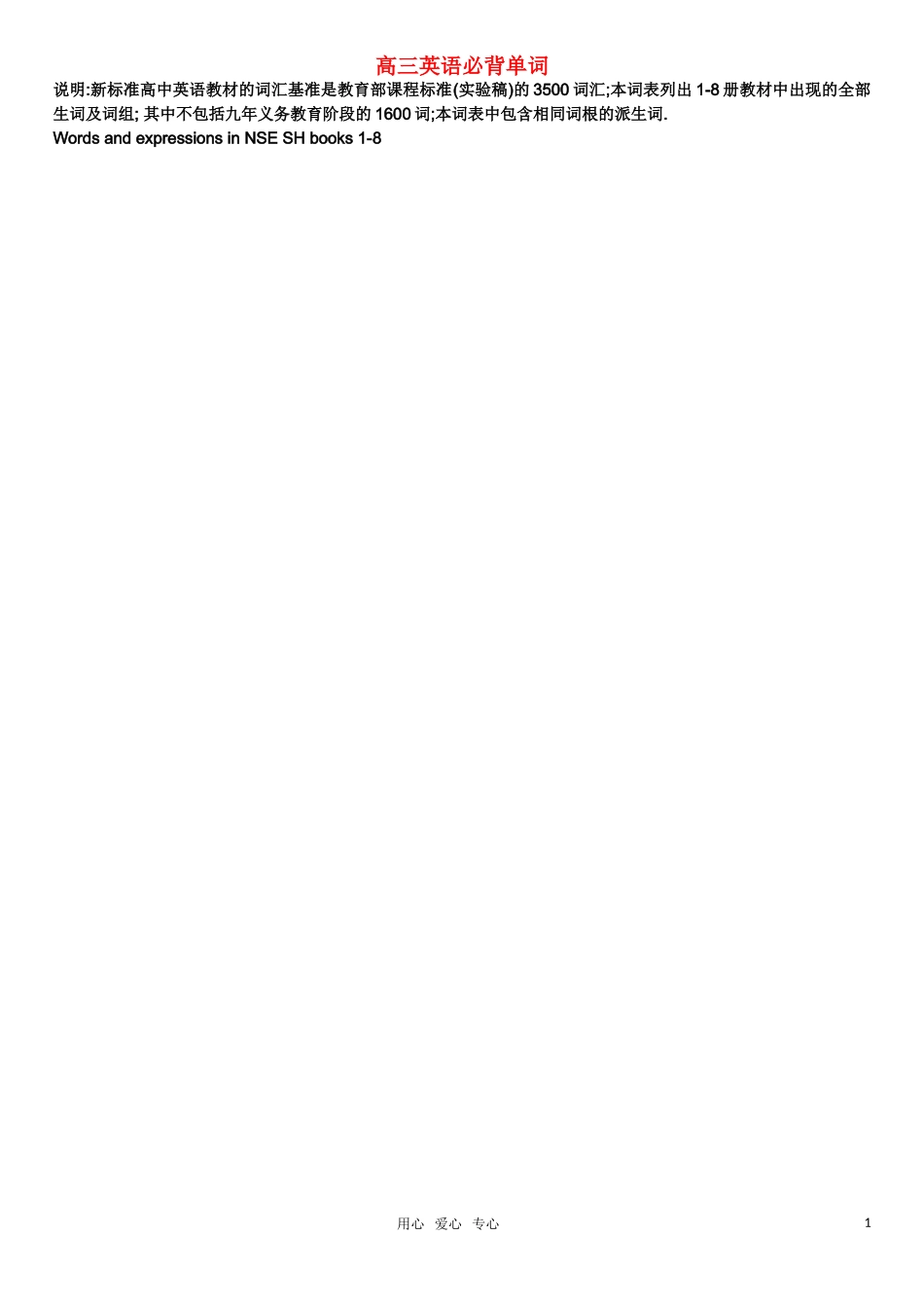 2011高三英语必背单词_第1页