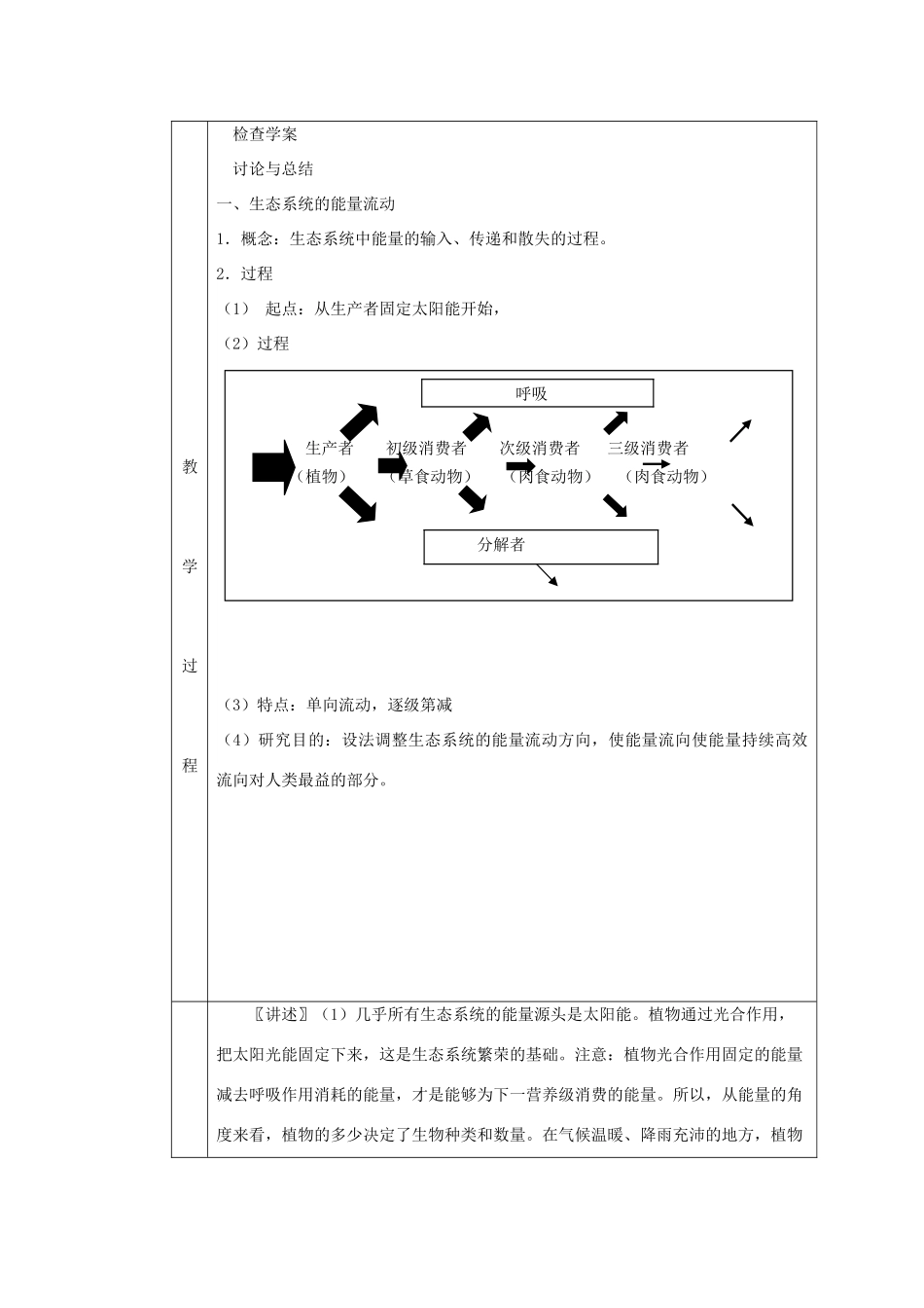 2011高中生物 5.2《生态系统的能量流动》同步教案 新人教版必修3_第2页