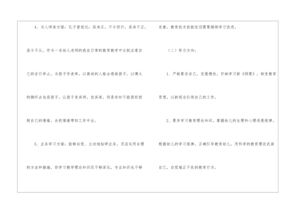 幼儿园师德师风自查报告_第3页