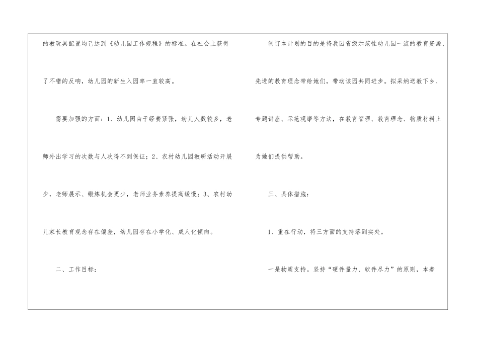 幼儿园帮扶工作计划4篇_第2页