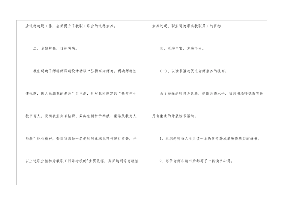 幼儿园德育建设工作总结_第2页
