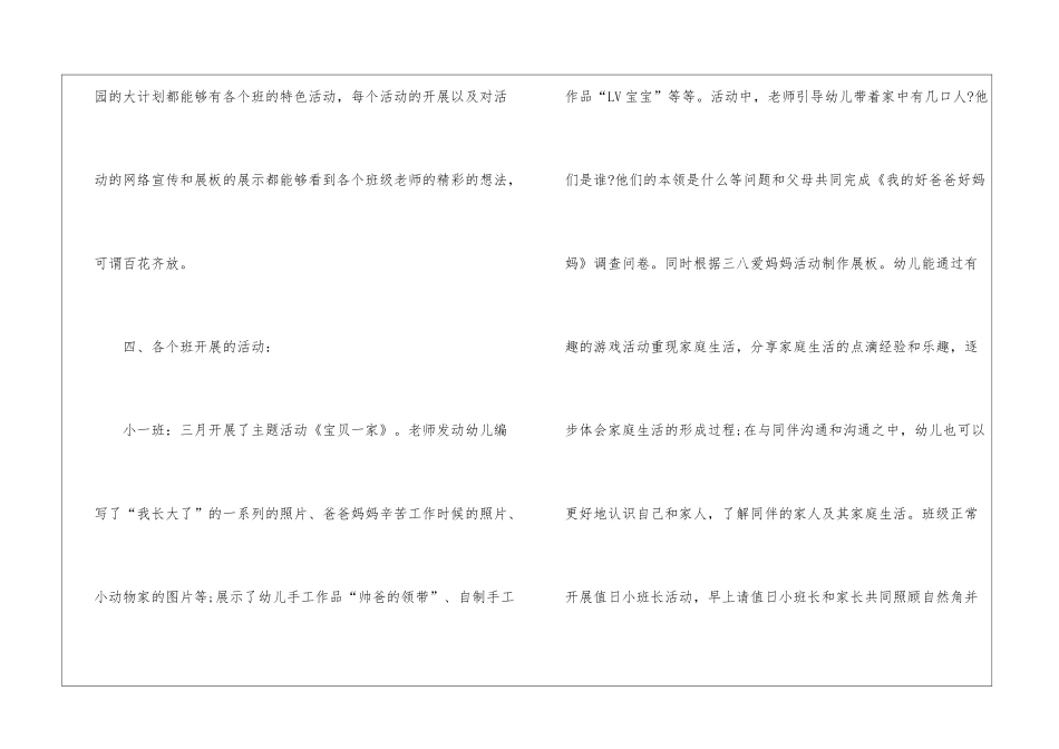 幼儿园教学工作月总结七篇_第3页