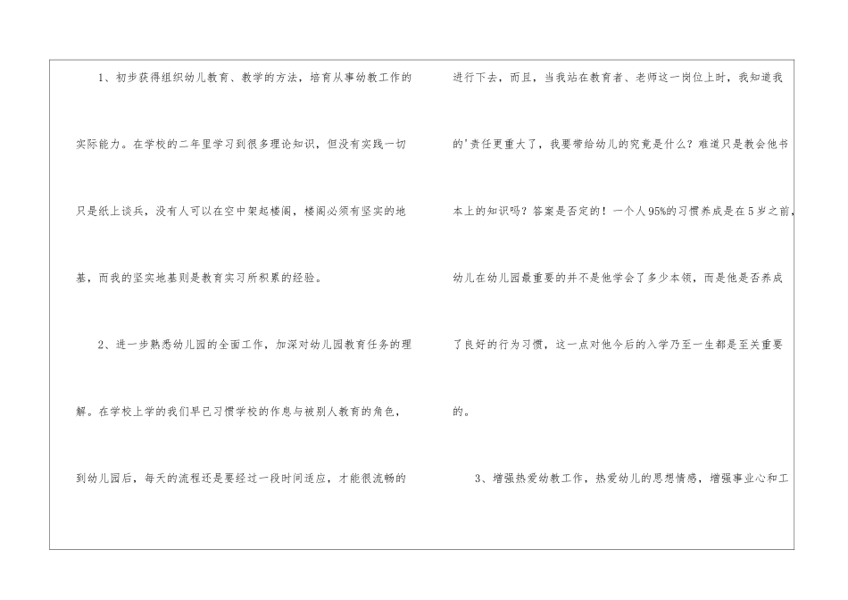 幼儿园教师实习目的与意义_第2页