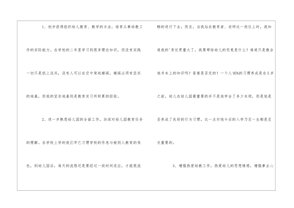幼儿园教师实习目的与意义-1_第2页