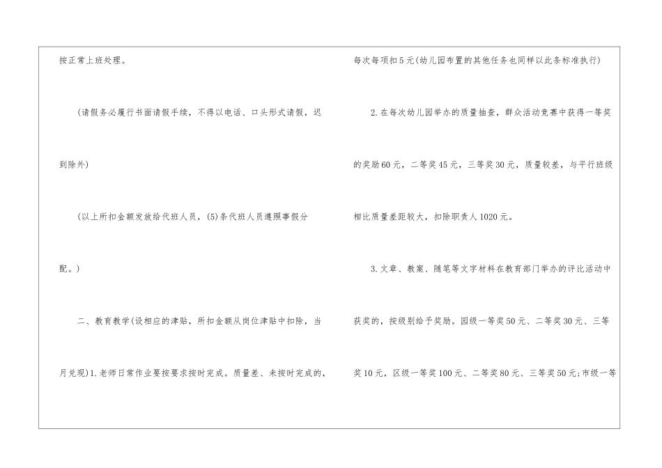 幼儿园教师的奖惩制度_第2页