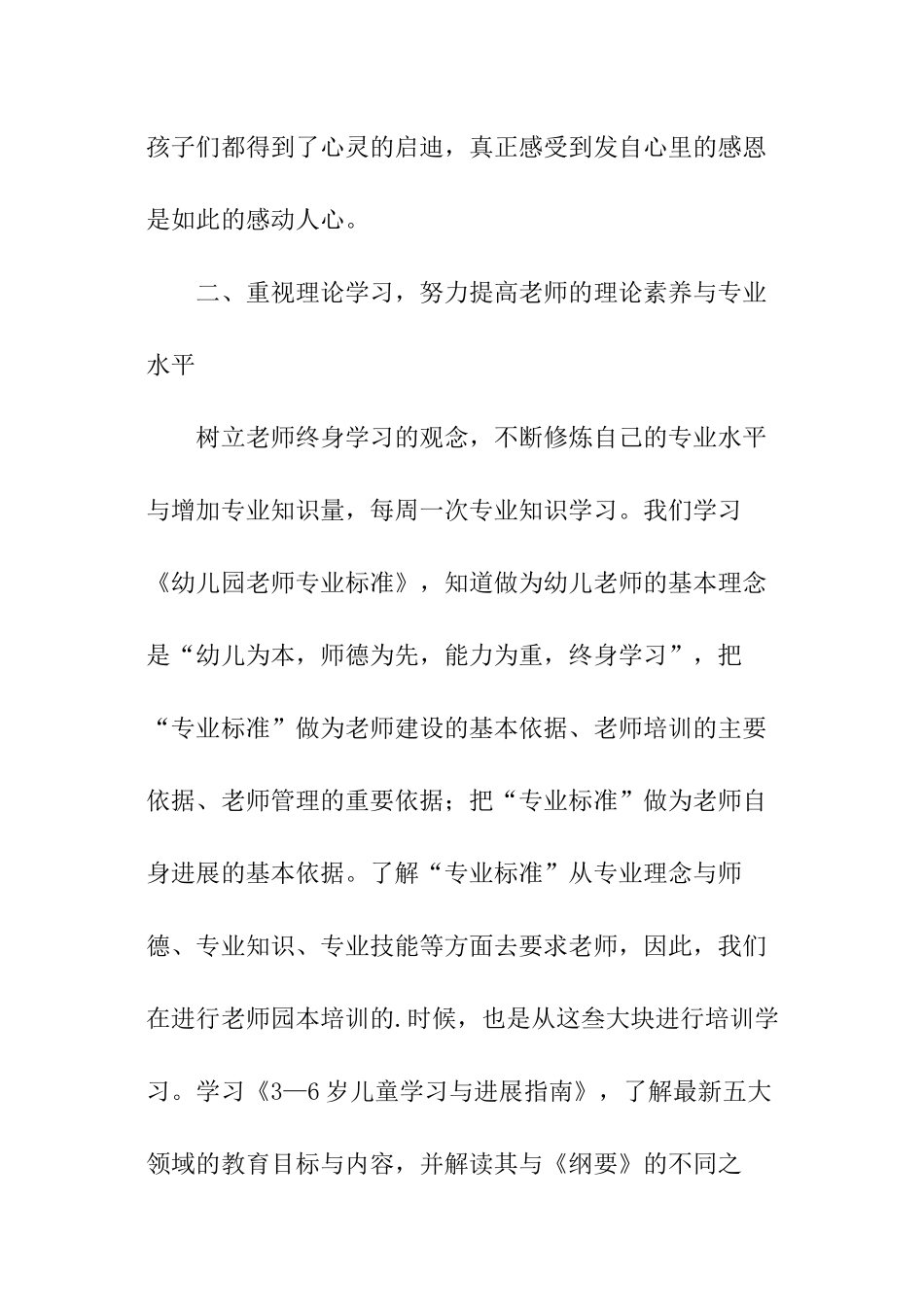 幼儿教师的培训总结_第3页