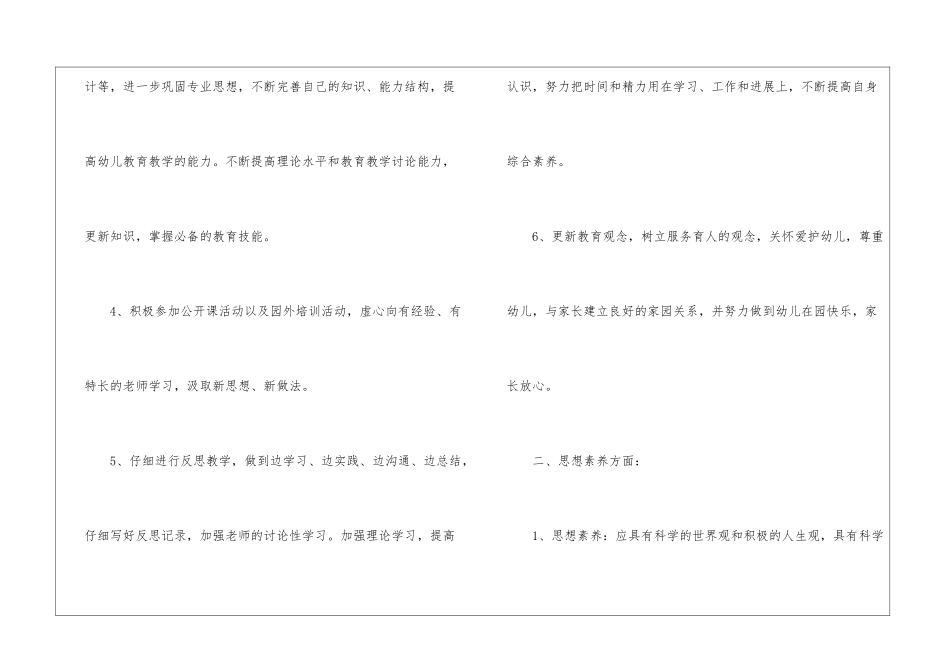 幼儿教师研修工作计划_第3页