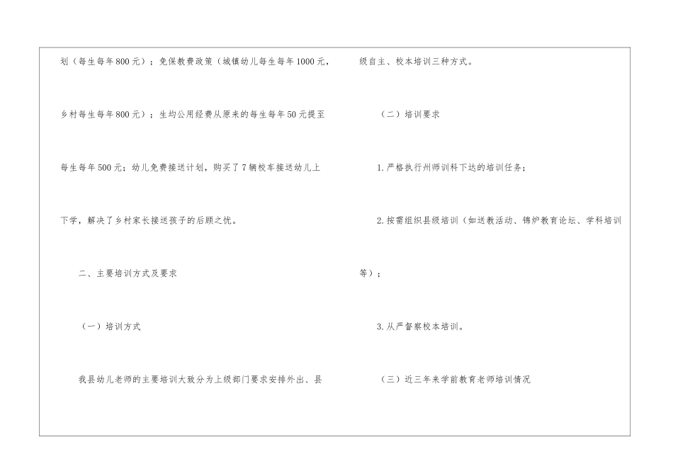 幼儿教育工作开展情况汇报_第3页