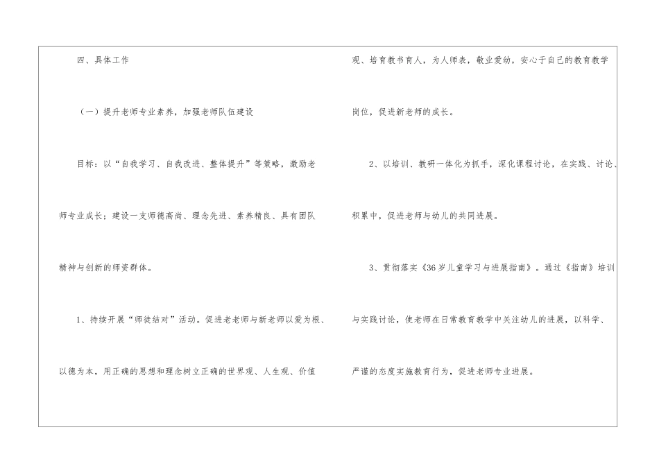 幼儿教育教学工作计划模板六篇_第3页